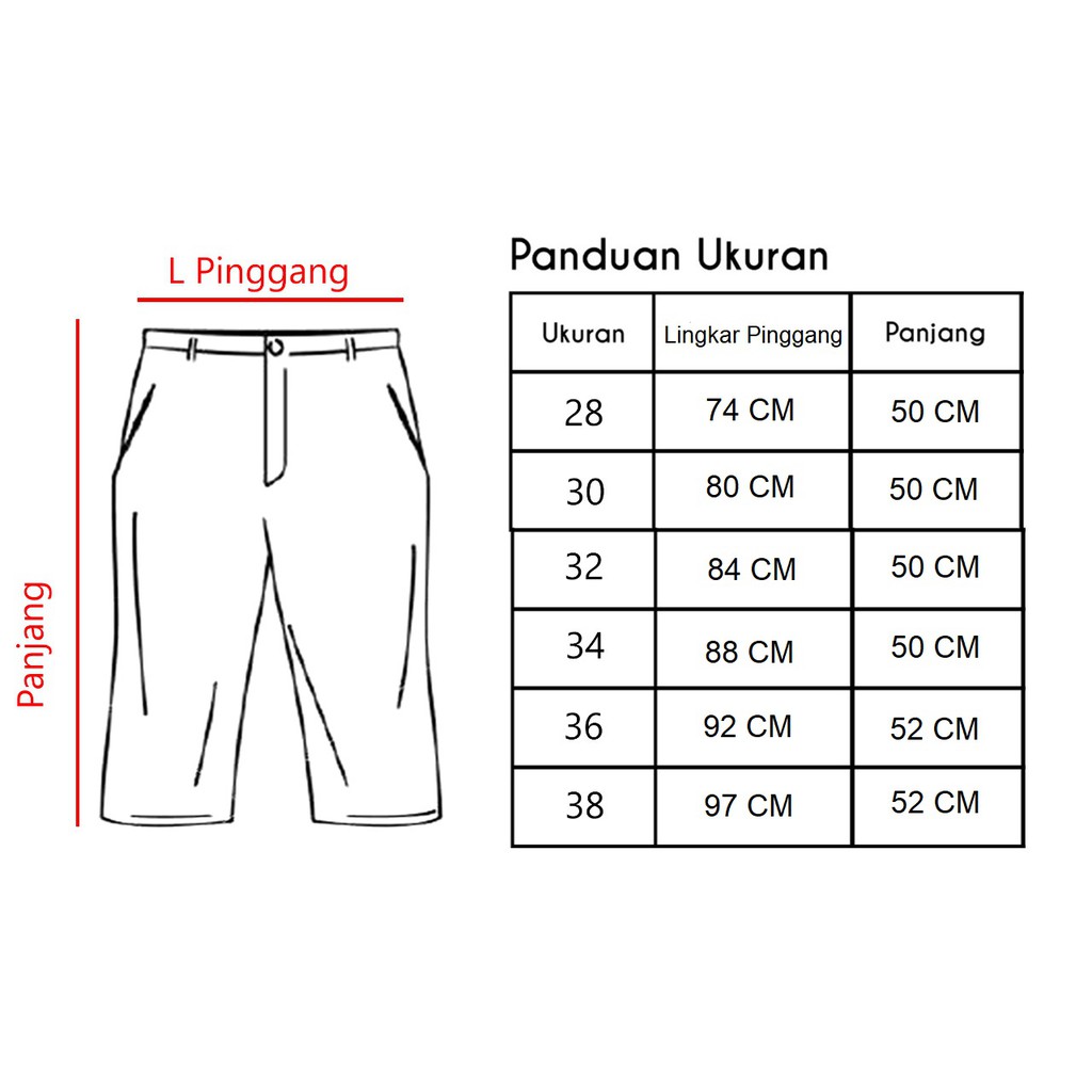 Topone88 Celana Pendek Pria Chino-4