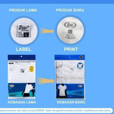 Oblong Rider Putih | Kaos Dalam Rider Pria Dewasa | Pakaian Dalam Laki Laki Sguna