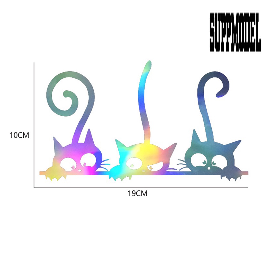 Stiker Decal Motif Kucing Bahan Vinyl Untuk Dekorasi Mobil