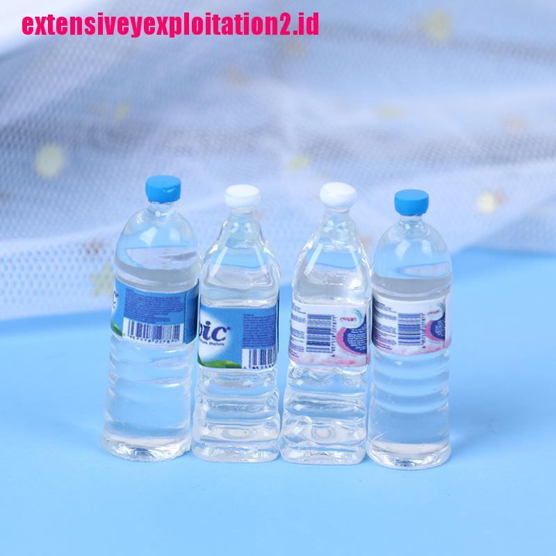 &lt; E2id &amp; &gt; 10pcs Miniatur Botol Mineral Skala 1: 12 Untuk Rumah Boneka