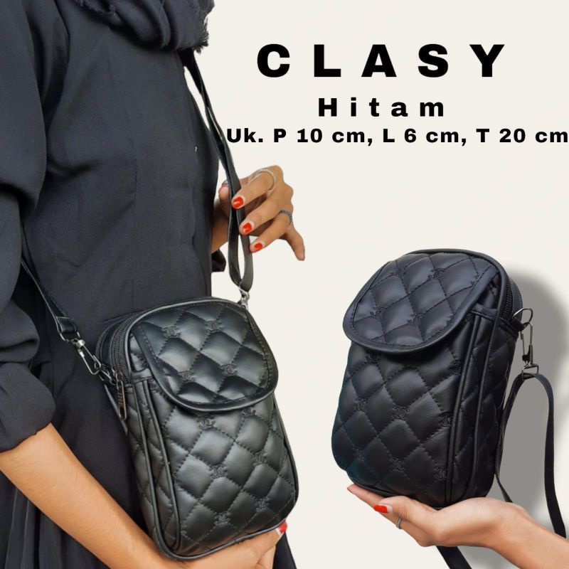 SLING BAG PHONE CLASY BORDIR 3 RUANG