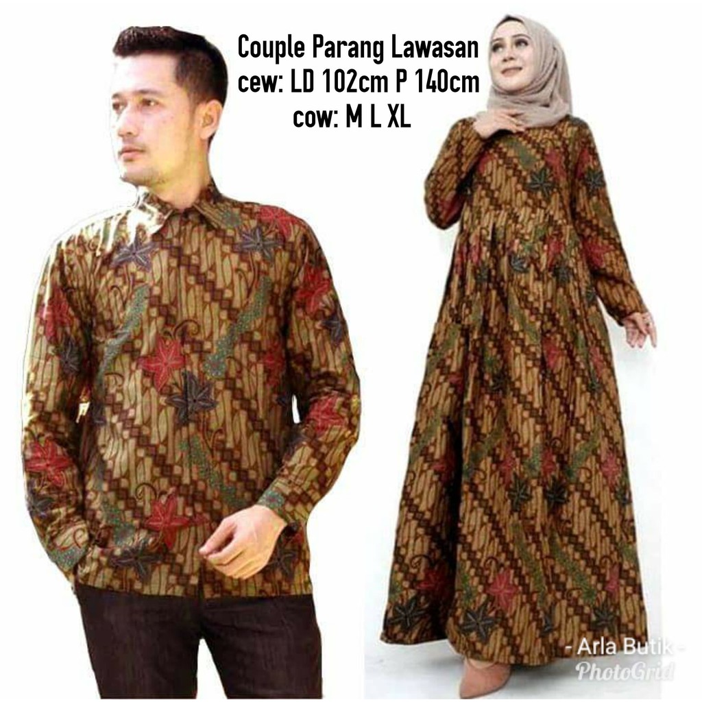 Batik Couple Gamis Lasem Parang