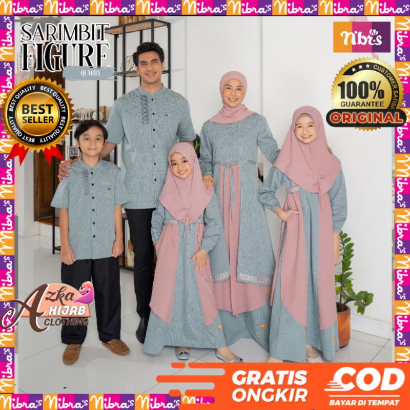 SALE SARIMBIT NIBRAS TERBARU 2023 FIGURE QUARRY / SARIMBIT KELUARGA 2022 / BAJU COUPLE KELUARGA TERB