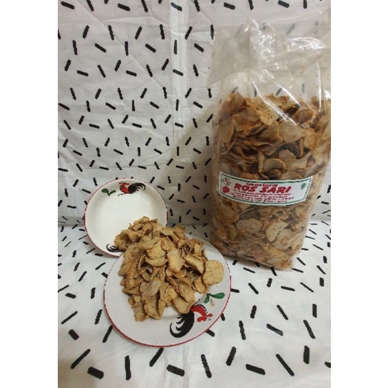 Basreng Baso Goreng Tipis 500Gr Pedas/Asin Oleh Oleh Bandung