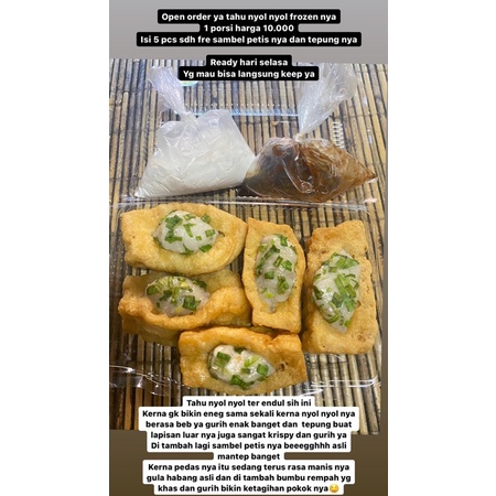 

tahu nyol nyol endul kemasan vacum