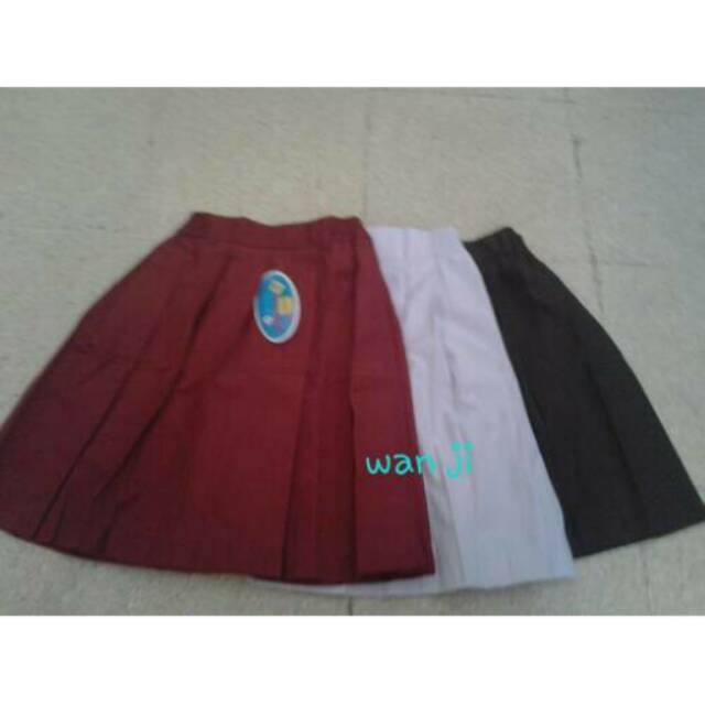 Rok REMPEL PENDEK SD 4-12 | rok putih | rok pramuka | rok rempel pendek sekolah