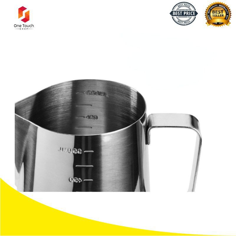 Grab Medan DROHOEY Gelas Pitcher Kopi Espresso Latte Art Stainless Steel 1000ml 600ml  ZM0078