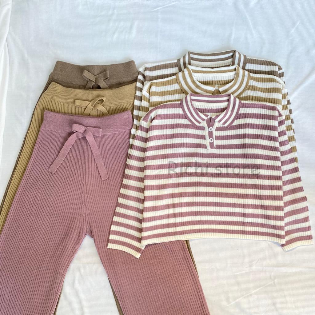 ONE SET RAJUT CIERRA POLO CROP