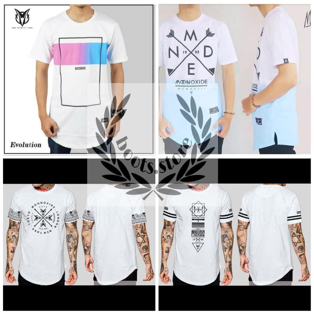 Kaos longline polos original moonoxide longline pocket Kaos longline polos original moonoxide longline pocket