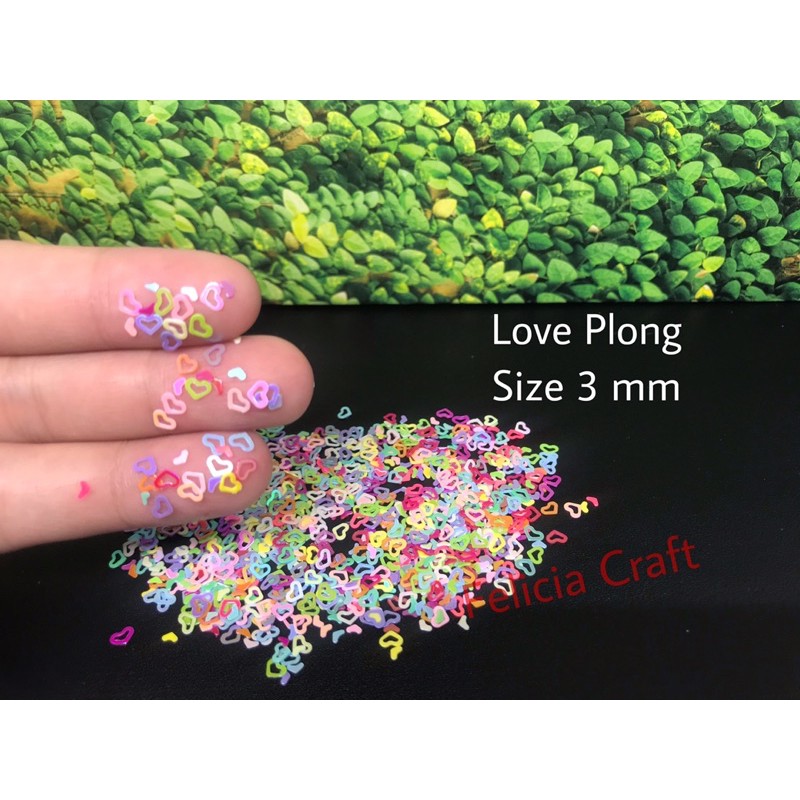 Payet Manik Bunga sprinkle payet Gliter Star Glitter Love Sequin Nail Art