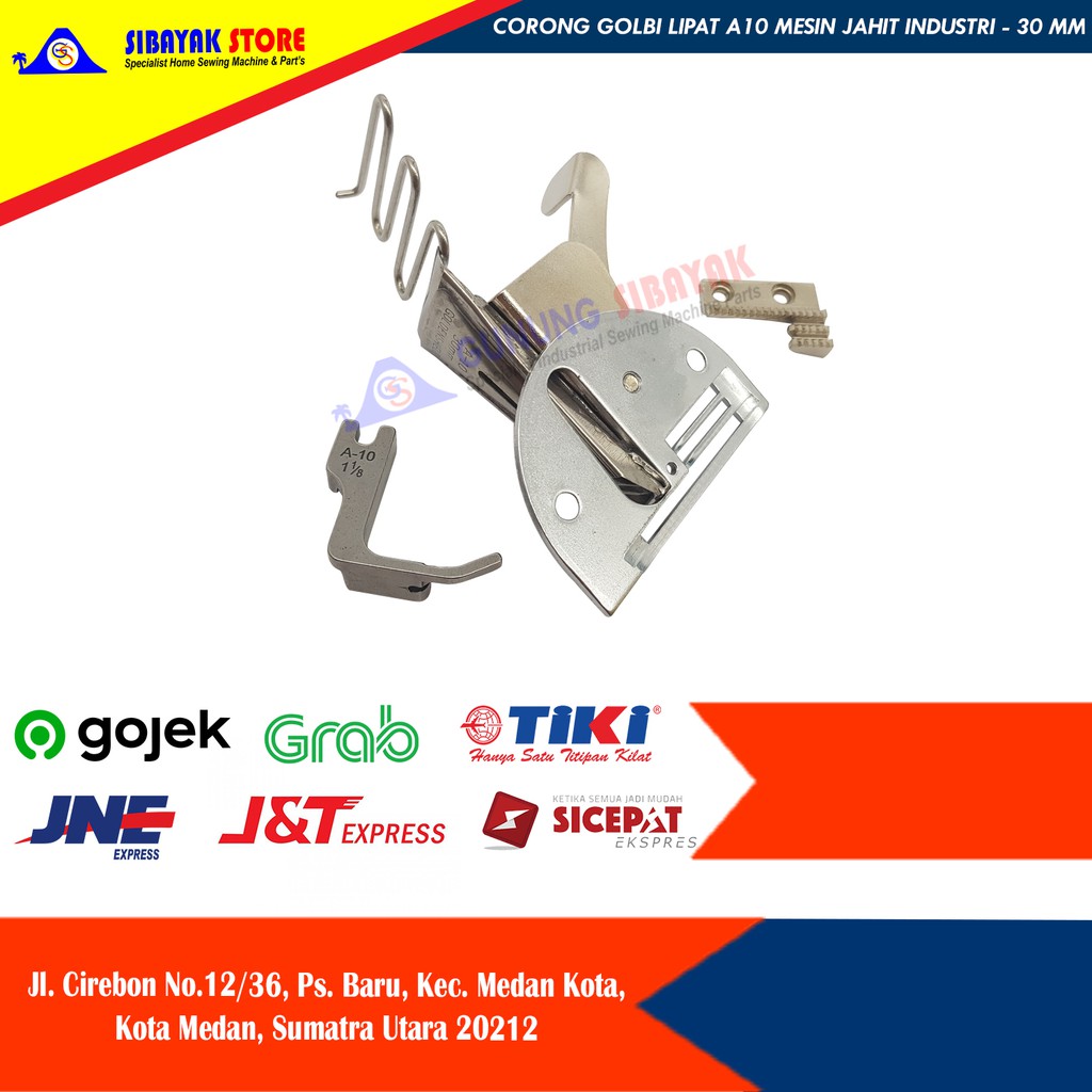 Corong Golbi Lipat Bis A10 untuk Mesin Jahit Industri - 30mm