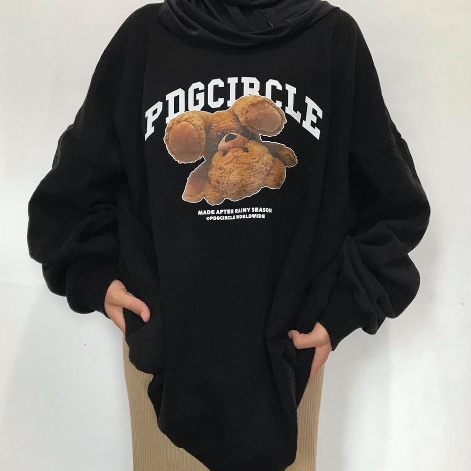 PDG XXL CIRCLE TEDDY BEAR SWEATER CREWNECK OVERSIZED