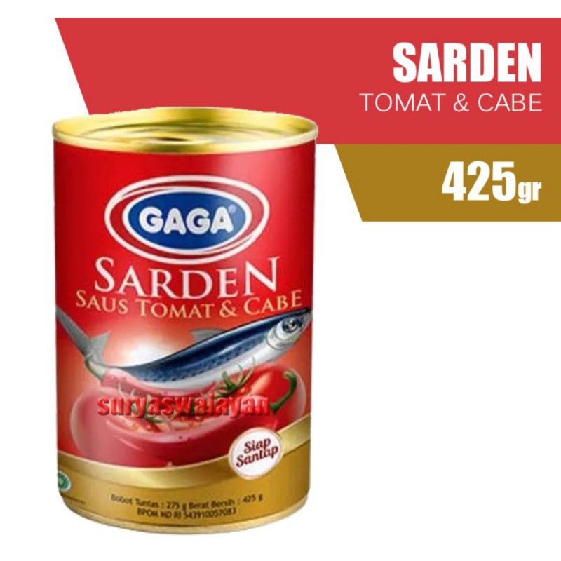 AsaHi Sarden Saus Tomat 155 gr/ AsaHi Sarden Saus Pedas 155 gr/GAGA Sarden 155 gr