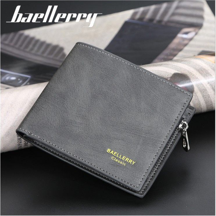 Dompet Lipat Pria Import Baellerry Pendek 7 Slot Kartu 100% Original Extra Tempat Koin (COD)