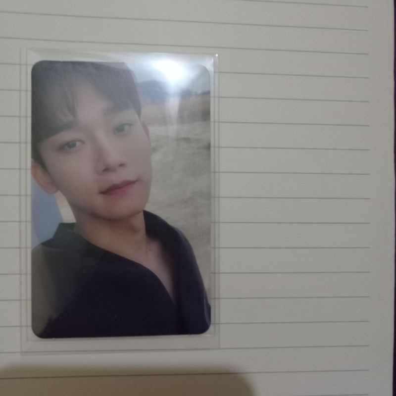 Photocard EXO CHEN Kihno pasir (April and a flower)