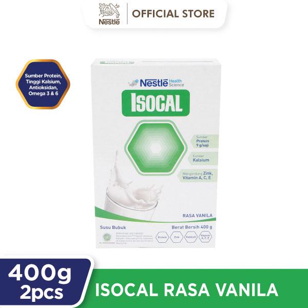 

NESTLE ISOCAL Susu Bubuk Keluarga Vanila Kotak 400g x 2 Pcs