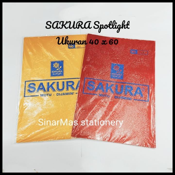 

Kertas Cover Jilid Foil Sakura / Kertas Spotlight Foil & Laminating