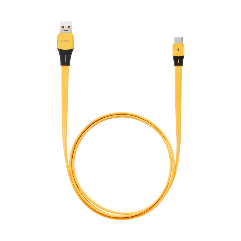 Kabel Data Realme SuperDart Charge Micro Usb / Type C Cable Fast Charging Warna Kuning 1 Meter