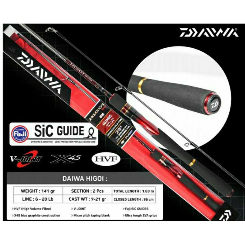 joran Daiwa Higoi 602MHS|spinning|galatama