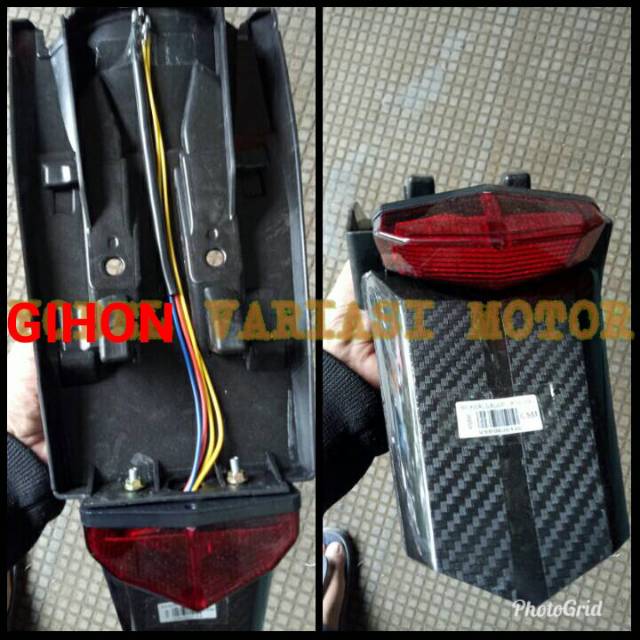 spakbor stoplamp lampu belakang LED CRF 150 dan sen Honda CRF 150