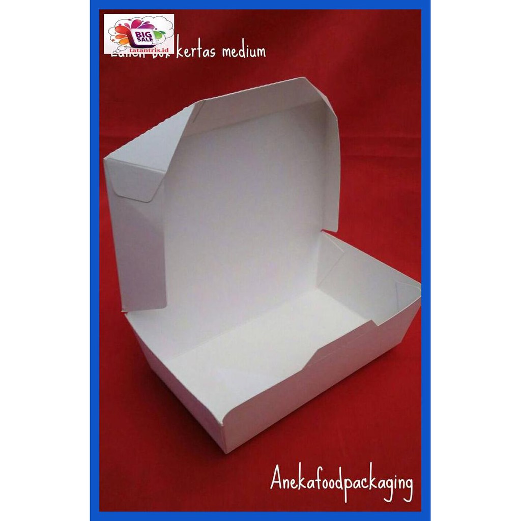 

H8Hjdt- Lunch Box Kertas Uk. Medium Drtdz-