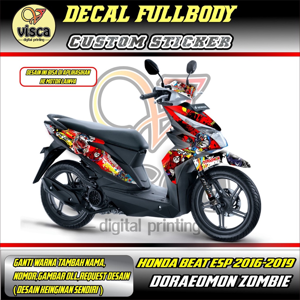 Decal Beat CBS ISS Sticker Beat CBS ISS Stiker beat CBS ISS full body motif doraemonjombie