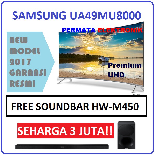 Samsung 49MU8000 49 Inch Premium UHD 4K Smart Curved LED TV UA49MU8000
