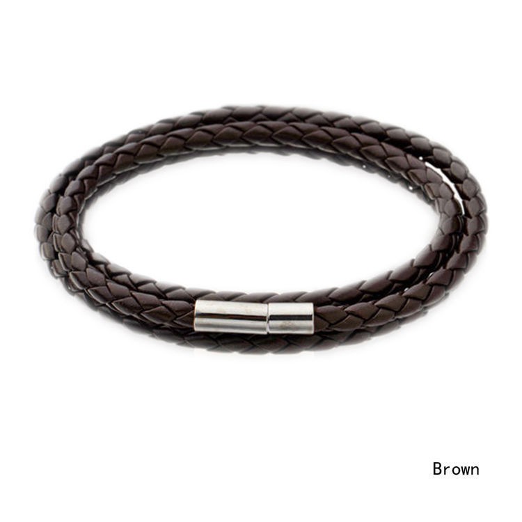 OILA gelang kulit twist leather bracelet (1H5) jge055