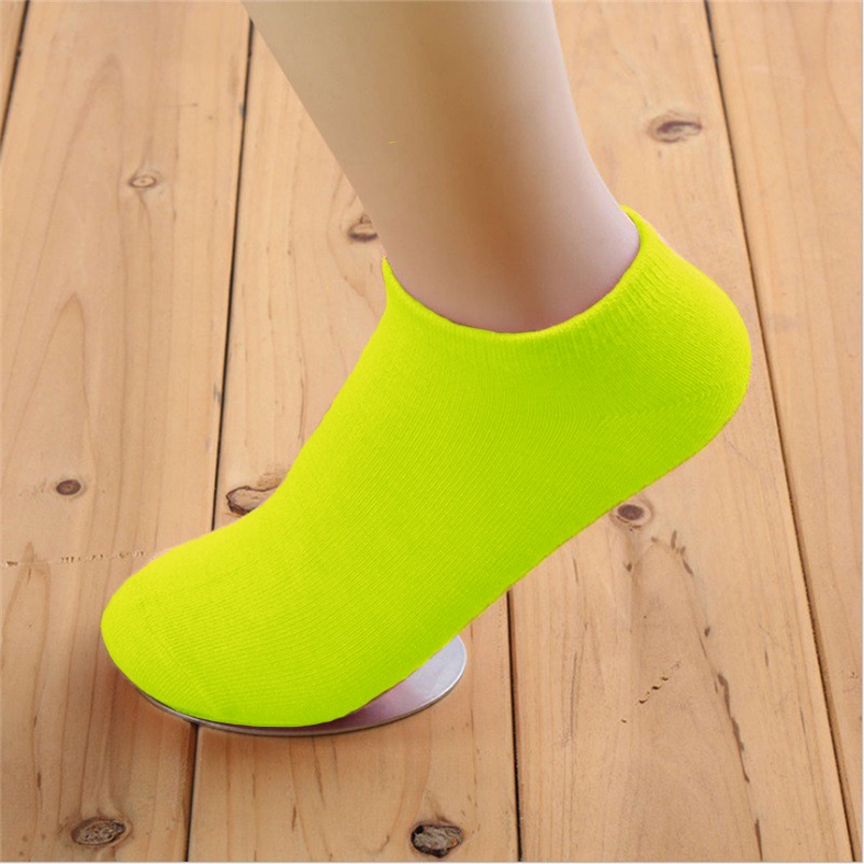 Kaos Kaki Ankle Cute Kaos Kaki Pendek Polos dan Motif Semata Kaki Import Murah Motif Polos-POLOS STABILO