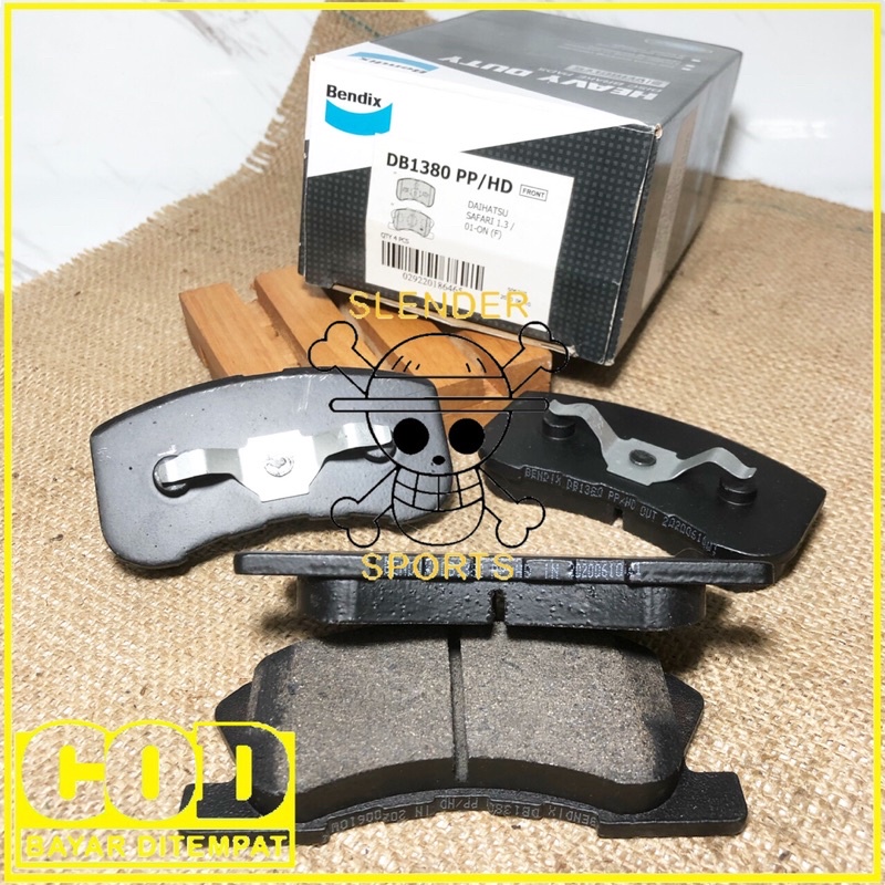 BRAKE PAD AGYA AYLA MATIC DB 1380 HD - KAMPAS REM DEPAN AGYA AYLA MATIC DB1380 HD