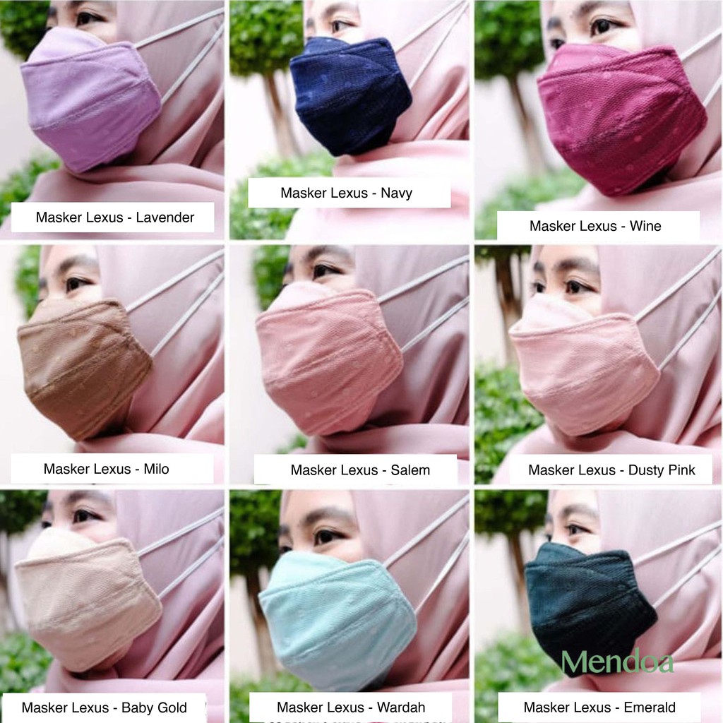 Masker Kain Lexus 4D/Duckbill | Headloop Mendoa