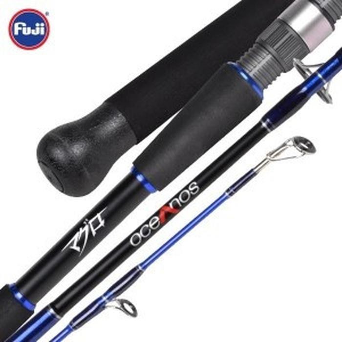 alat pancing mantul habis rod/joran Maguro Oceanos pe 8 sudah fuji 158cm