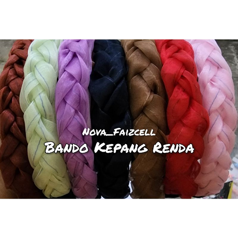 Bandana / Bando Kepang Lokal renda Anak - Remaja