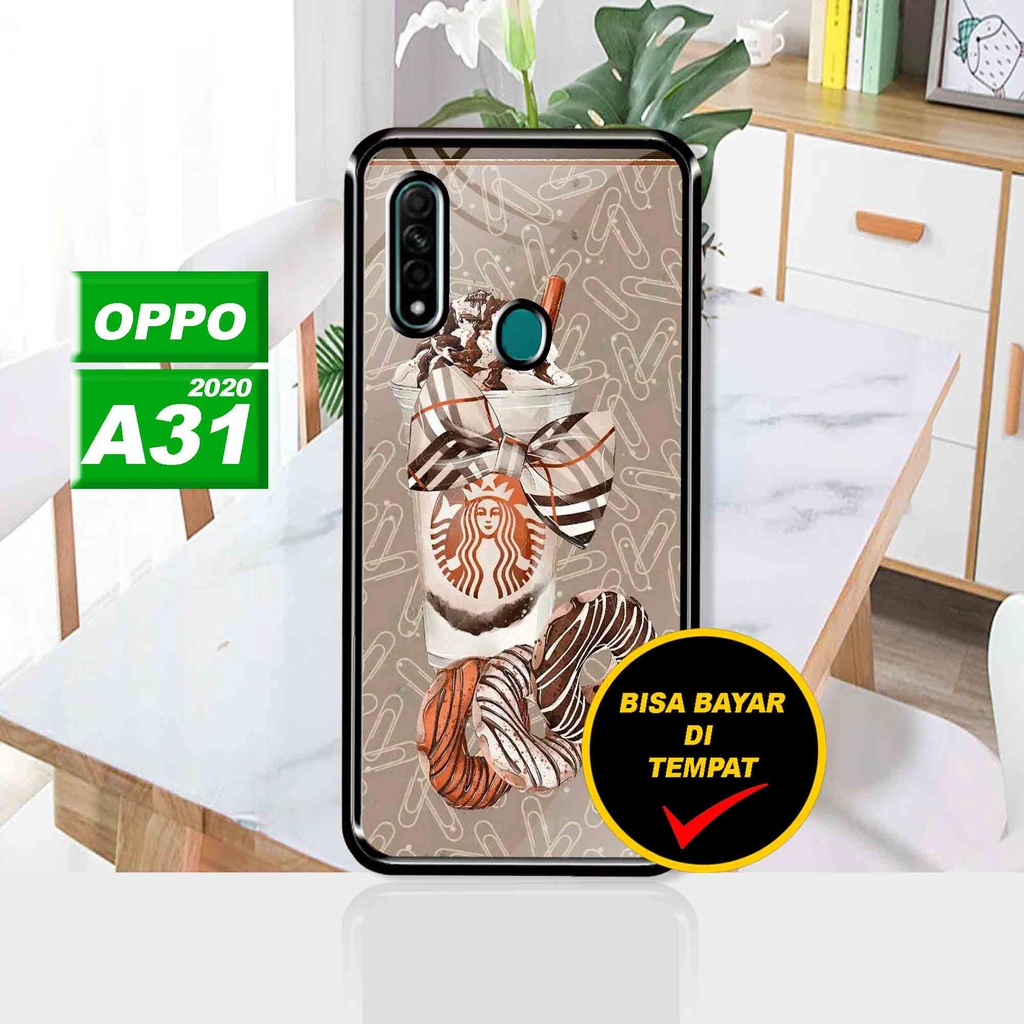 SRC - Case OPPO A31 Motif Starbucks Casing Hard case 2D Terbaru Soft Case Aero Silikon Softcase case