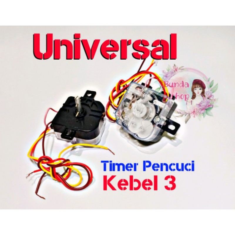 Timer Mesin Cuci Kabel 3 Multi Wash / Timer Pencuci 3 Kabel Universal