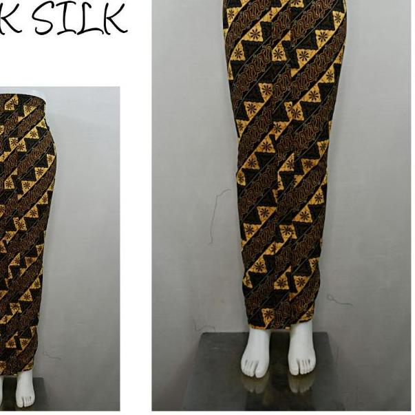 ✩ Indah BAWAHAN ROK SPAN PANJANG WIRU WIRON Batik Silk All Size Fit XL SR 838 ♧