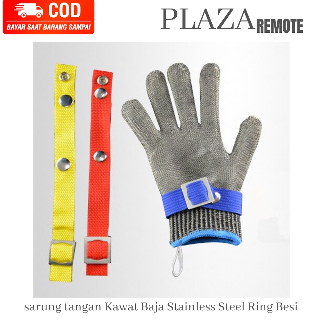 SARUNG TANGAN SAFETY GLOVE PELINDUNG Pisau CUTTER UKURAN M DAN L