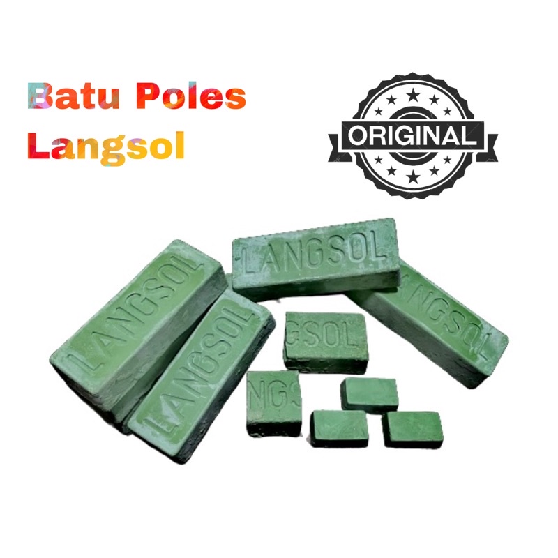 batu poles langsol / watu ijo / batu hijau / langsol hijau