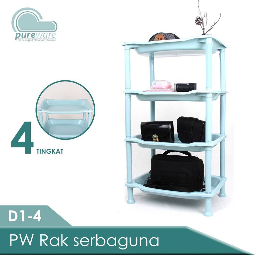 Rak Susun Serbaguna / Rak Susun Plastik 4 Susun
