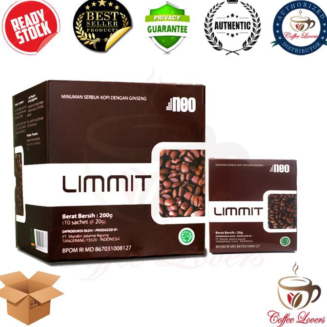 Bisa COD LIMMIT NEO 10 SACHET (BOX) - KOPI STAMINA PRIA MURAH