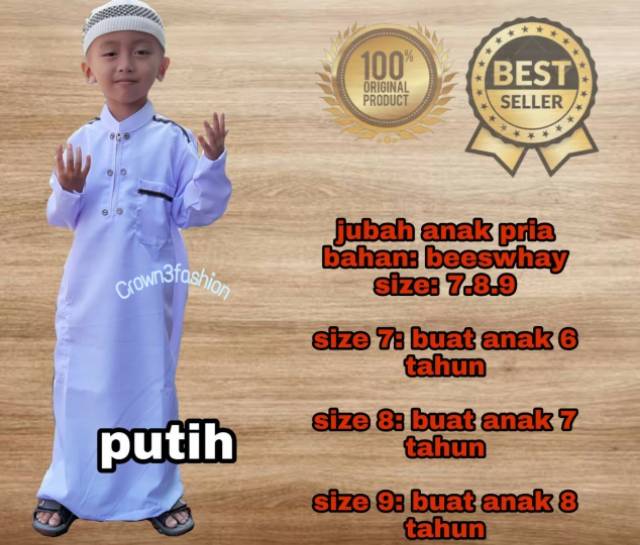 Jubah Anak Pria Terbaru / Gamis Anak Laki 10 11 12