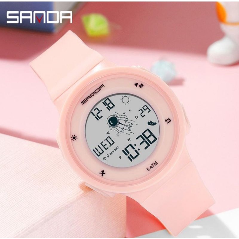 Jam Tangan SD2121 Jam Tangan Wanita Pria Digital Tali Rubber Shockproof Anti Air