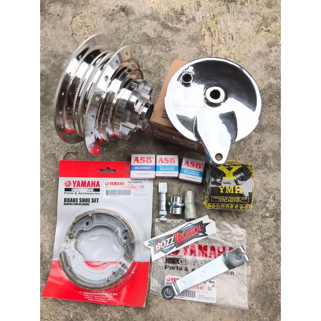 Tromol Belakang RX king Set PNP Arm kaze bubut gilap Tromol RX king Scorpio ORIGINAL YIMM PNP ARM KA