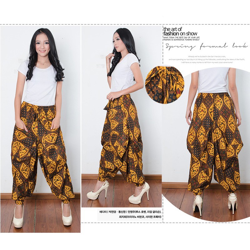 SB Collection Celana Panjang Verlyn Longpants Aladin Joger Batik Wanita