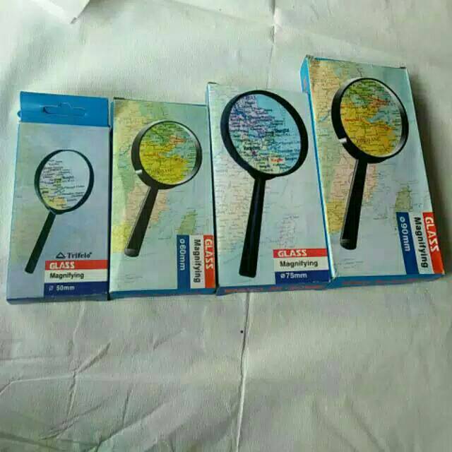 Lup / Kaca Pembesar ada ukuran 50 - 100 mm
