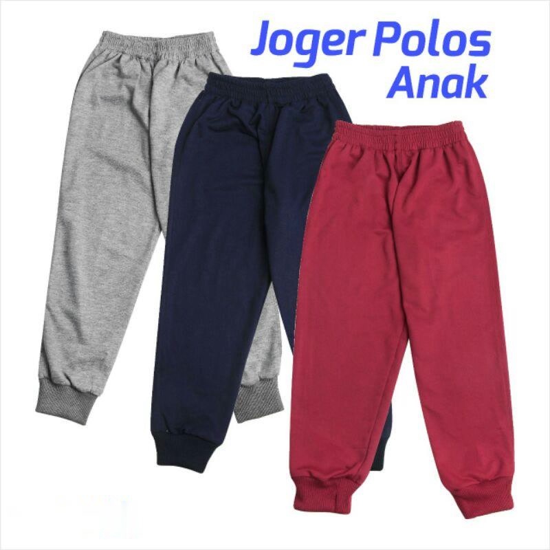 Celana Joger Polos Anak Celana Training Anak Celana Harian Untuk Anak Celana jogger anak umur 5 -12 