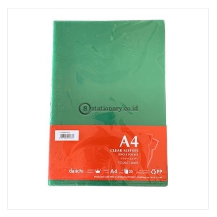 

Daiichi Clear Sleeves A4 (240X315mm) Hijau DCS05A4-103012