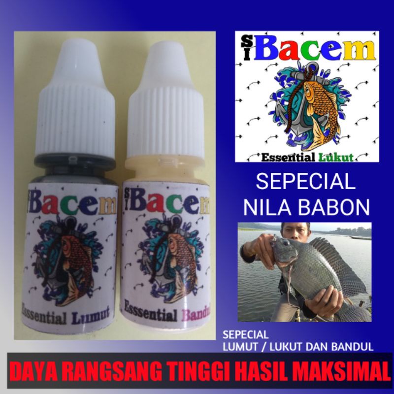 ESSEN LUMUT/LUKUT siBACEM BIRU KHUSUS IKAN NILA BABON,ESSEN IKAN NILA