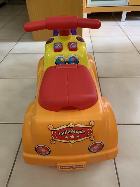 red yellow fisher price car