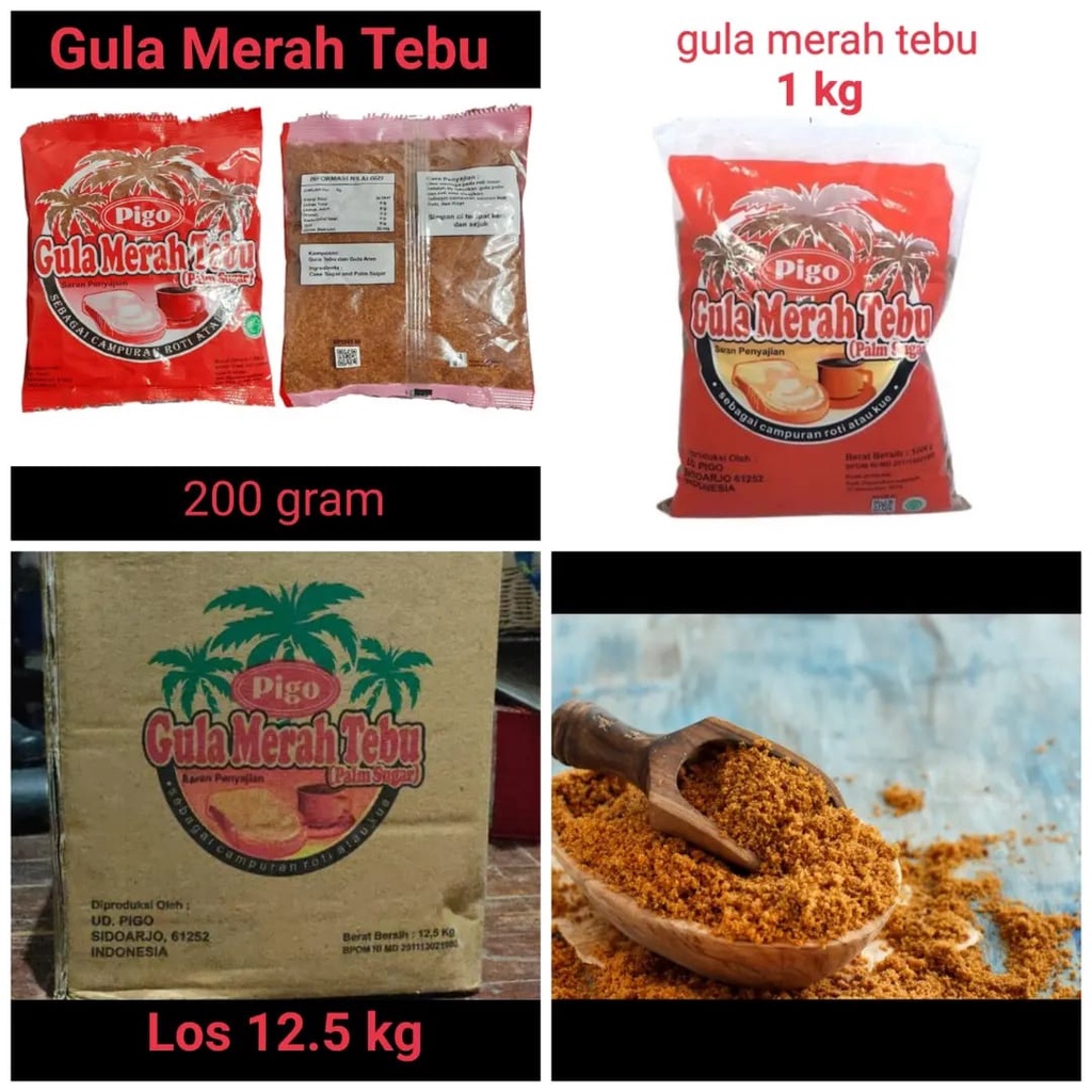 

Gula aren bubuk PIGO (palm sugar) / Pigo Palmsuiker / Gula Palem 200gr